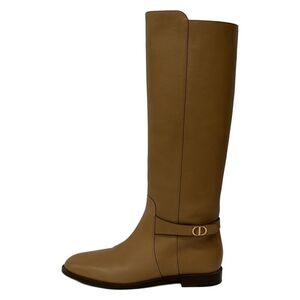 DIOR Christian Dior Long Boots 36 D Women's - Brown Leather